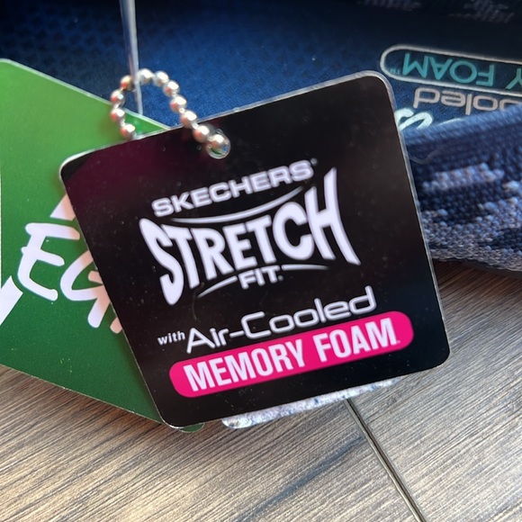 *NEW* Skechers Cleo Sweet Tribe Shoes Navy Blue Stretch Fit Ballet Flats size 7 - Picture 7 of 12